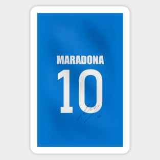 MARADONA / NAPLES SIGNED JERSEY Sticker